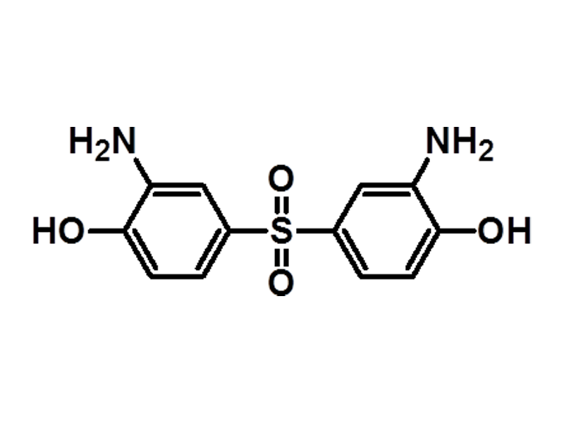 Bis(3-aMino-4-hydroxyphenyl) Sulfone (BAHS) 7545-50-8 C12H12N2O4S