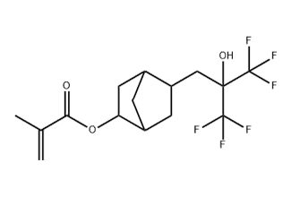 2-Propenoic Acid, 2-Methyl-, 5-[3,3,3-Trifluoro-2-Hydroxy-2-(Trifluoromethyl)propyl] Bicyclo[2.2.1]hept-2-Yl Ester 617711-94-1 C15H18F6O3