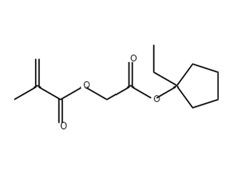 Methacrylic Acid 1-(1-Ethyl-1-Cyclopentyloxycarbonyl) methyl Ester 870450-56-9 C13H20O4