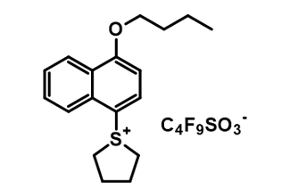 1-(4-Butoxy-1-Naphthalenyl)tetrahydro-Thiophenium Perfluorobutanesulfonate 209482-18-8 C22H23F9O4S2