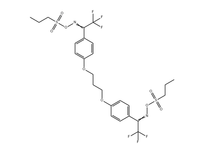 Ethanone,1,1'-[1,3-Propanediylbis(Oxy-4,1-Phenylene)]bis[2,2,2-Trifluoro-,1,1'-Bis[o-(Propylsulfonyl)oxime] 300374-81-6 C25H28F6N2O8S2