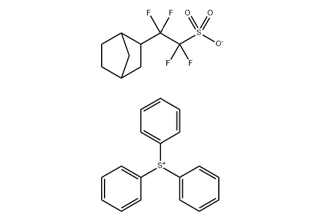 Sulfonium, Triphenyl-, α,α,β,β-Tetrafluorobicyclo[2.2.1]heptane-2-Ethanesulfonic Acid (1:1) 474516-38-6 C27H26F4O3S2