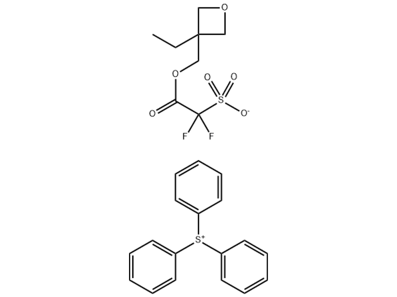 Triphenylsulfonium salt with 1-[(3-ethyl-3- oxetanyl)methyl] 2,2-difluoro-2-sulfoacetate (1:1) 1328506-26-8 C26H26F2O6S2