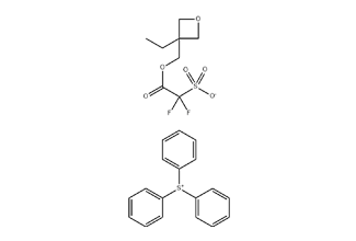 Triphenylsulfonium salt with 1-[(3-ethyl-3- oxetanyl)methyl] 2,2-difluoro-2-sulfoacetate (1:1) 1328506-26-8 C26H26F2O6S2