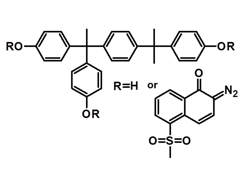 1-Naphthalenesulfonic acid, 6-diazo-5,6-dihydro-5-oxo, ester with 4,4'-[1-[4-[1-(4-hydroxyphenyl)-1-methylethyl]phenyl]-ethylidene]bis[phenol] 137902-98-8 C23H15N2O8S