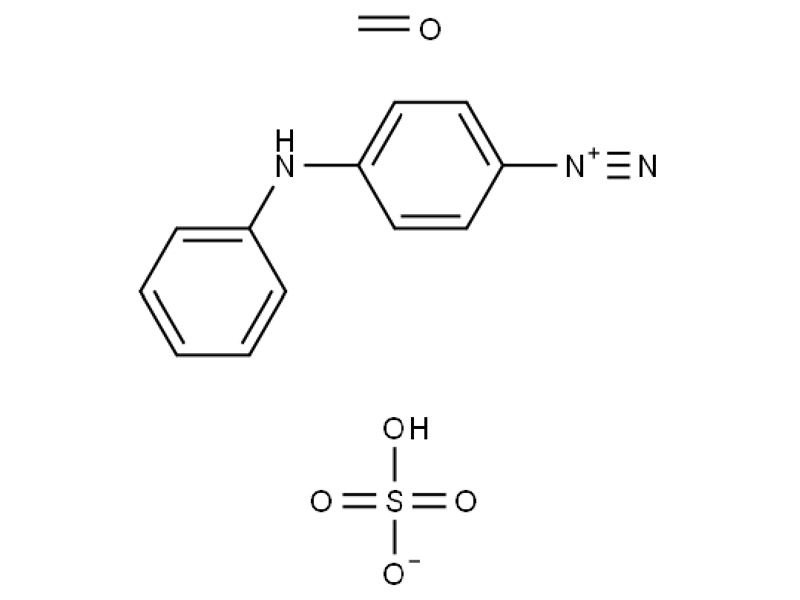 benzenediazonium,4-(phenylamino)-,sulfate(1:1), polymerwithformaldehyde 41432-19-3  (C12H10N3.CH2O.HO4S)x