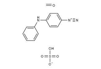 benzenediazonium,4-(phenylamino)-,sulfate(1:1), polymerwithformaldehyde 41432-19-3  (C12H10N3.CH2O.HO4S)x