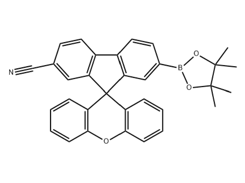7-(4,4,5,5-Tetramethyl-1,3,2-Dioxaborolan-2-Yl)-Spiro[9h-Fluorene-9,9′-[9h]xanthene]-2-Carbonitrile 2259843-44-0 C32H26BNO3