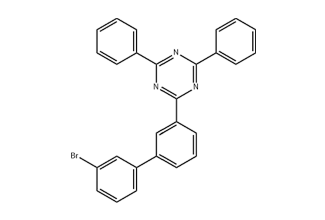 2-{3'-Bromo-[1,1'-Biphenyl]-3-Yl}-4,6-Diphenyl-1,3,5-Triazine 1606981-69-4 C27H18BrN3