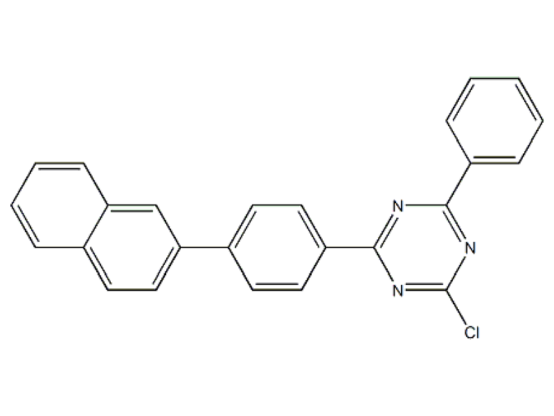 2-Chloro-4-(4-(Naphthalen-2-Yl)phenyl)-6-Phenyl-1,3,5-Triazine