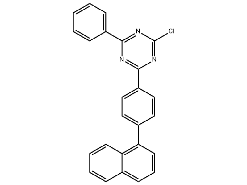 2-Chloro-4-(4-(Naphthalen-1-Yl)phenyl)-6-Phenyl-1,3,5-Triazine 2229752-36-5 C25H16ClN3