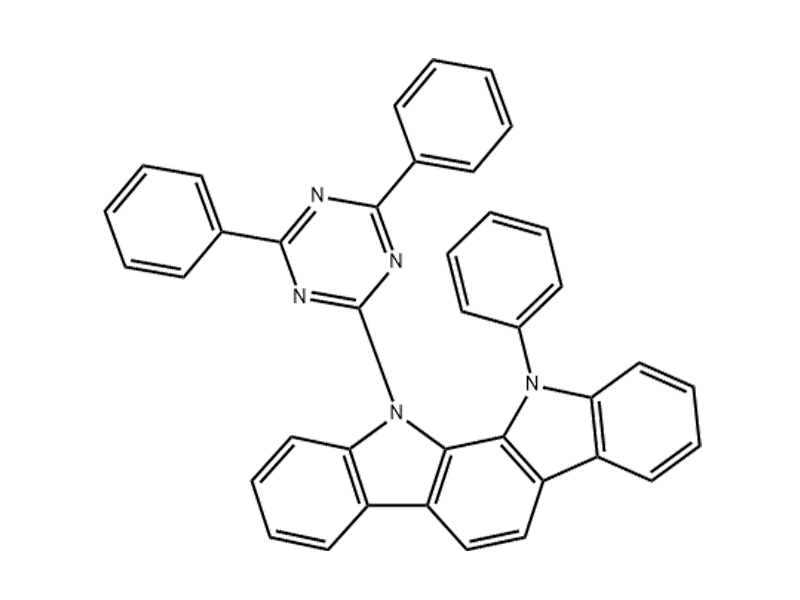11-(4,6-diphenyl-1,3,5-triazin-2-yl)-12-phenyl-11,12-dihydroindolo[2,3-a]carbazole 1024598-01-3 C39H25N5