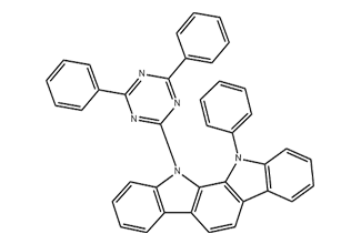 11-(4,6-diphenyl-1,3,5-triazin-2-yl)-12-phenyl-11,12-dihydroindolo[2,3-a]carbazole 1024598-01-3 C39H25N5