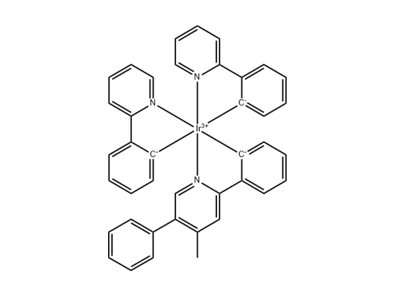 [2-(4-methyl-5-phenyl-2-pyridinyl-κN)phenyl-κC]bis[2-(2-pyridinyl-κN)phenyl-κC] Iridium 1215692-34-4 C40H30IrN3