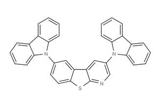 3,6-Di(9H-carbazol-9-yl)benzo[4,5]thieno[2,3-b]pyridine 1235883-57-4 C35H21N3S