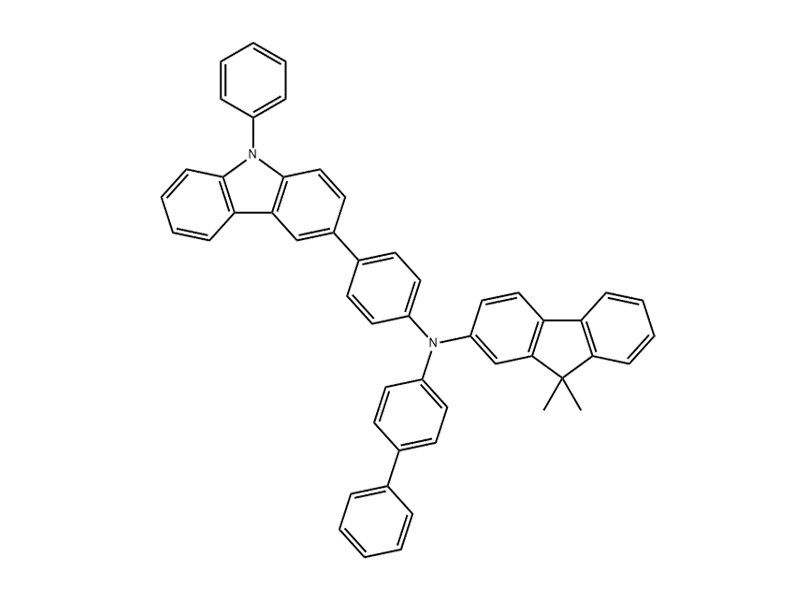 9H-Fluoren-2-aMine,N-[1,1'-biphenyl]-4-yl-9,9-diMethyl-N-[4-(9-phenyl-9H-carbazol-3-yl)phenyl]- 1242056-42-3 C51H38N2