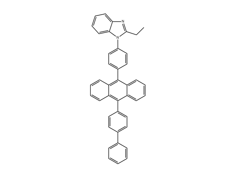 1H-Benzimidazole, 1-[4-(10-[1,1'-biphenyl]-4-yl-9-anthracenyl)phenyl]-2-ethyl- 1254961-38-0 C41H30N2