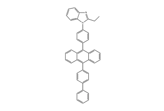 1H-Benzimidazole, 1-[4-(10-[1,1'-biphenyl]-4-yl-9-anthracenyl)phenyl]-2-ethyl- 1254961-38-0 C41H30N2