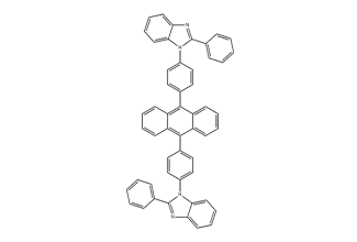 2-Phenyl-1-(4-(10-(4-(2-phenyl-3a,7a-dihydro-1H-benzo[d]imidazol-1-yl)phenyl)anthracen-9-yl)phenyl)-1H-benzo[d]imidazole 1256723-60-0 C52H34N4