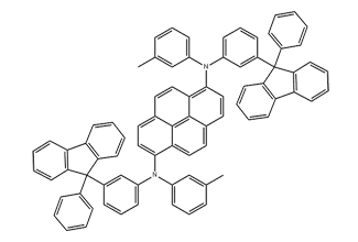 1,6-Pyrenediamine, N1,N6-bis(3-methylphenyl)-N1,N6-bis[3-(9-phenyl-9H-fluoren-9-yl)phenyl]- 1292285-21-2 C80H56N2