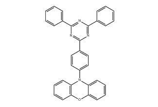 10-(4-(4,6-Diphenyl-1,3,5-triazin-2-yl)phenyl)-10H-phenoxazine 1411910-25-2 C33H22N4O 10-(4-(4,6-Diphenyl-1,3,5-triazin-2-yl)phenyl)-10H-phenoxazine 1411910-25-2 C33H22N4O