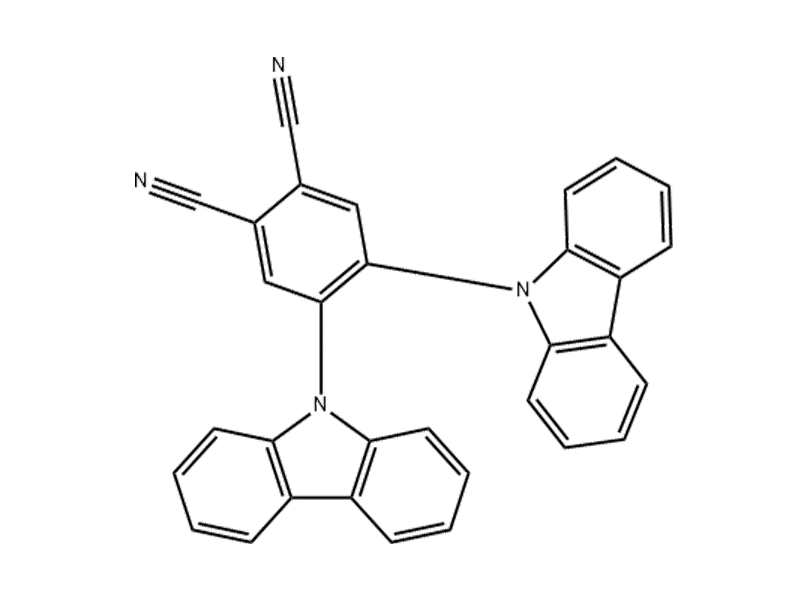 4,5-Bis(carbazol-9-yl)-1,2-dicyanobenzene 1416881-50-9 C32H18N4