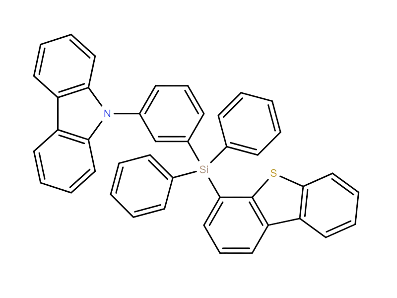 9-[3-(Dibenzothiophen-4-yl-diphenyl-silanyl)-phenyl]-9H-carbazole 1421009-55-3