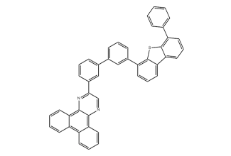 Dibenzo[f,h]quinoxaline, 2-[3'-(6-phenyl-4-dibenzothienyl)[1,1'-biphenyl]-3-yl]- 1456720-50-5 C46H28N2S