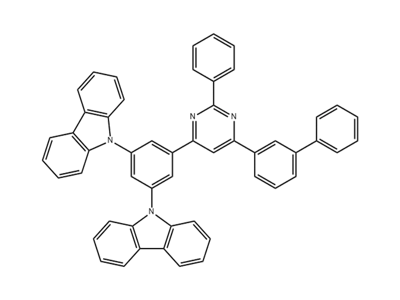 9,9'-(5-(6-([1,1'-biphenyl]-3-yl)-2-phenylpyrimidin-4-yl)-1,3-phenylene)bis(9H-carbazole) 1492813-34-9 C52H34N4