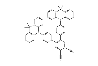 5,6-Bis(4-(9,9-dimethylacridin-10(9H)-yl)phenyl)pyrazine-2,3-dicarbonitrile 1883400-34-7 C48H36N6