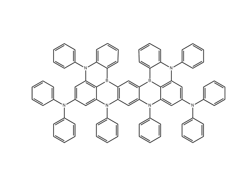 5H,9H,11H,15H-[1,4]Benzazaborino[2,3,4-kl][1,4]benzazaborino[4',3',2':4,5][1,4]benzazaborino[3,2-b]phenazaborine-7,13-diamine, N7,N7,N13,N13,5,9,11,15-octaphenyl-2251782-13-3 C78H54B2N6