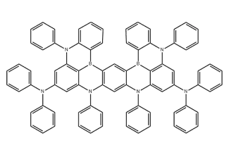 5H,9H,11H,15H-[1,4]Benzazaborino[2,3,4-kl][1,4]benzazaborino[4',3',2':4,5][1,4]benzazaborino[3,2-b]phenazaborine-7,13-diamine, N7,N7,N13,N13,5,9,11,15-octaphenyl-2251782-13-3 C78H54B2N6