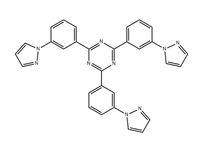 2,4,6-Tris(3-(1H-pyrazol-1-yl)phenyl)-1,3,5-triazine 352196-01-1 C30H21N9