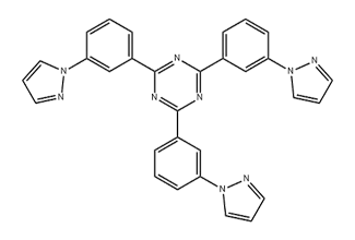 2,4,6-Tris(3-(1H-pyrazol-1-yl)phenyl)-1,3,5-triazine 352196-01-1 C30H21N9