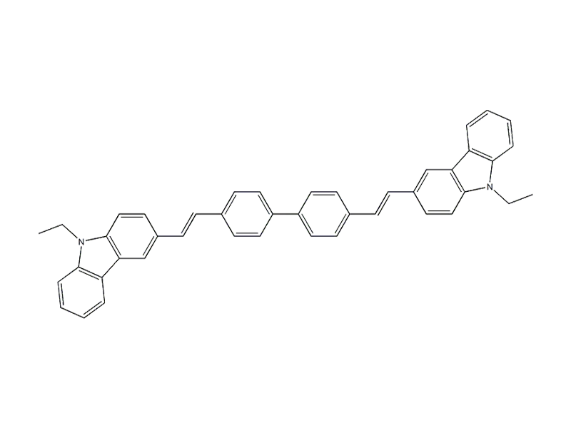 4,4'-Bis(9-ethyl-3-carbazovinylene)-1,1'-biphenyl 475480-90-1 C44H36N2