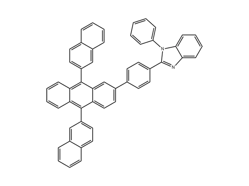 2-[4-(9,10-Di-2-naphthalenyl-2-anthracenyl)phenyl]-1-phenyl- 561064-11-7 C53H34N2