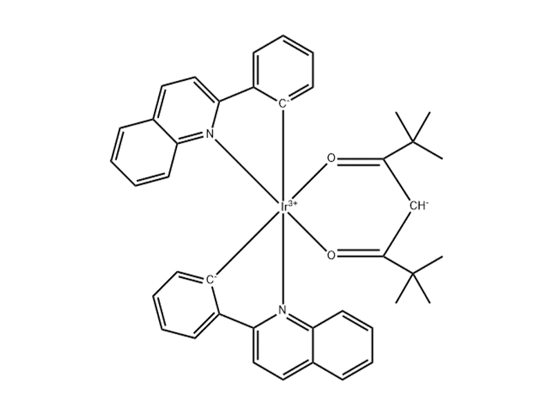 Bis(2-phenylquinoline)(2,2,6,6-tetramethylheptane-3,5-dionate)iridium(III) 713079-03-9 C41H39IrN2O2
