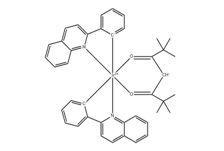 Bis(2-phenylquinoline)(2,2,6,6-tetramethylheptane-3,5-dionate)iridium(III) 713079-03-9 C41H39IrN2O2