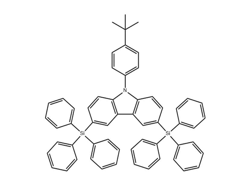 9-(4-tert-Butylphenyl)-3,6-bis(triphenylsilyl)-9H-carbazole 898546-82-2 C58H49NSi2