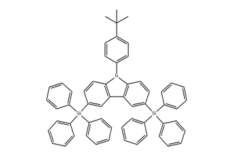 9-(4-tert-Butylphenyl)-3,6-bis(triphenylsilyl)-9H-carbazole 898546-82-2 C58H49NSi2