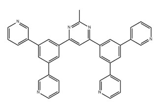 4,6-Bis(3,5-di(pyridin-3-yl)phenyl)-2-methylpyrimidine 925425-96-3 C37H26N6