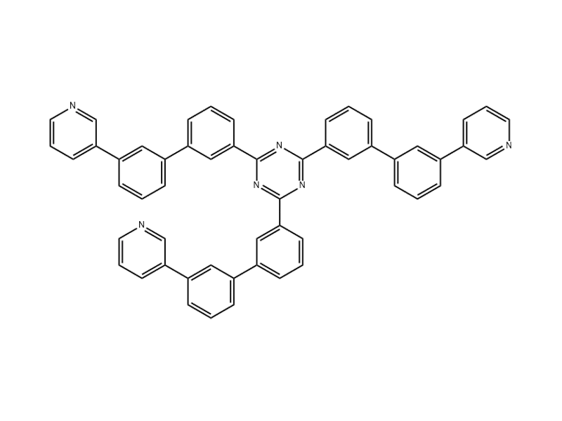 2,4,6-Tris(3'-(pyridin-3-yl)-[1,1'-biphenyl]-3-yl)-1,3,5-triazine 939430-31-6 C54H36N6