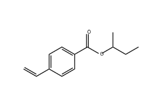 4-Ethenyl-benzoic acid-1-methylpropyl ester 1195529-37-3 C13H16O2