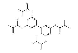 2-Propenoic acid, 2-methyl-, 1,1',1'',1''-[1,1'-biphenyl]-3,3',5,5'-tetrayl ester 1399984-16-7 C28H26O8