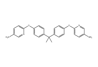 2,2’-Bis[4-(5-amino-2-pyridinoxy)phenyl]propane 1621090-03-6 C25H24N4O2