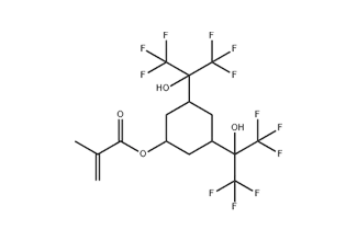 3,5-Bis(1,1,1,3,3,3-hexafluoro-2-hydroxypropan-2-yl)cyclohexyl methacrylate 781637-36-3 C16H16F12O4