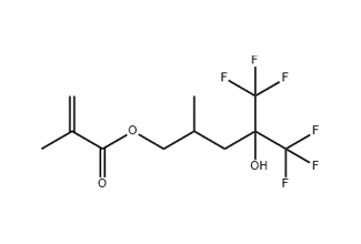 1,1,1-Trifluoro-2-(trifluoromethyl)-2-hydroxy-4-methyl-5-pentyl methacrylate 853064-87-6 C11H14F6O3