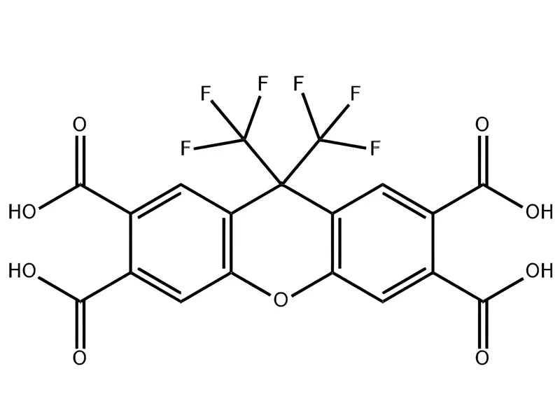 9,9-bis(trifluoromethyl)-9H-xanthene-2,3,6,7- tetracarboxylic acid C19H8F6O9