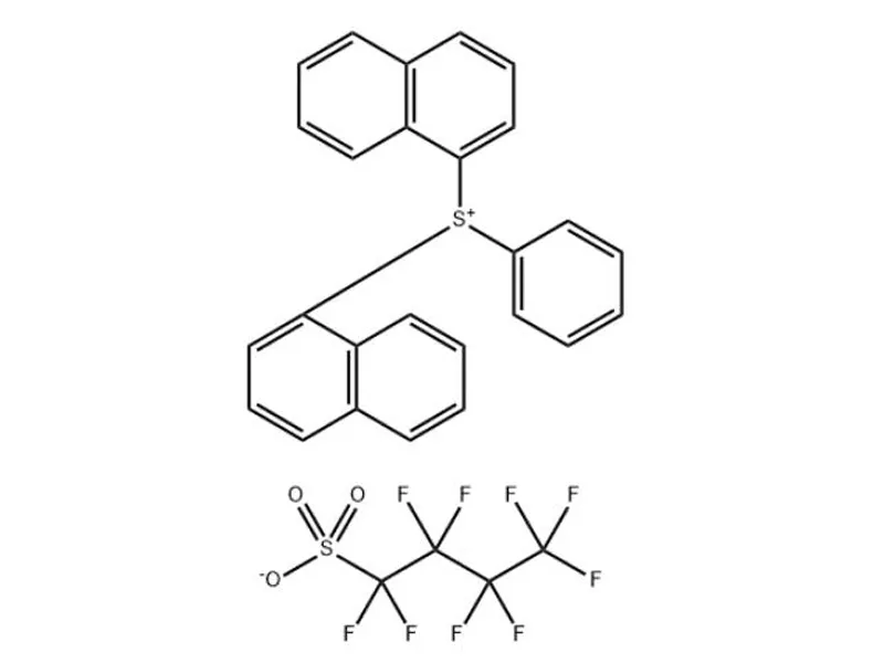 Sulfonium, di- 1-naphthalenylphenyl-, 1, 1,2,2,3,3,4,4,4-nonafluoro-1-butanesulfonate (1:1) 476481- 15-9