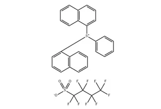 Sulfonium, di- 1-naphthalenylphenyl-, 1, 1,2,2,3,3,4,4,4-nonafluoro-1-butanesulfonate (1:1) 476481- 15-9